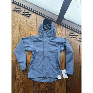 Rab Downpour Eco Rain Jacket Coat Womans Sz Small Black NWT Hiking Bearing Sea